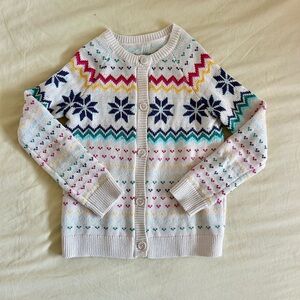 Multicolored winter cardigan by Primary